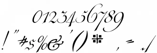 Cöntgen Kanzley Font OTHER CHARS