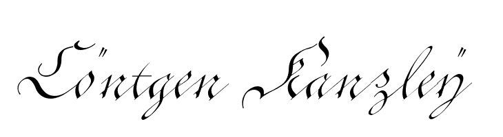 Cöntgen Kanzley  font caratteri gratis