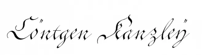 Cöntgen Kanzley  Frei Schriftart Herunterladen