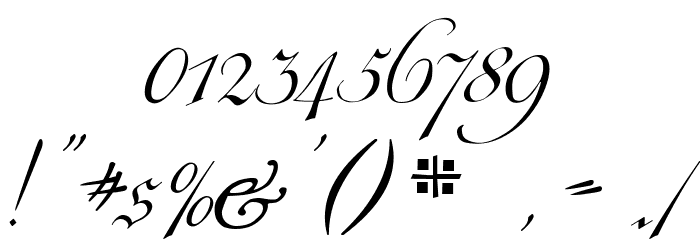 Cöntgen Kanzley Font OTHER CHARS
