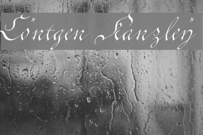 Cöntgen Kanzley Font examples