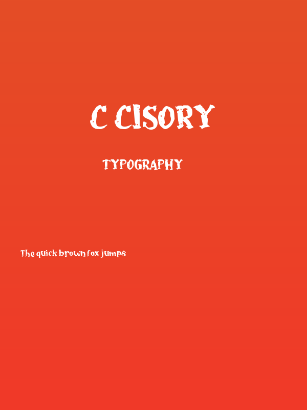 c Cisory Poster