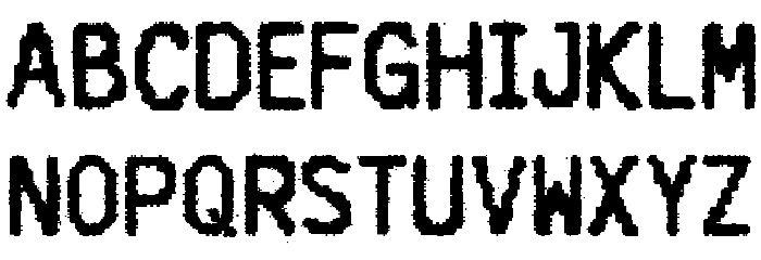 CA Address Unknown Font LOWERCASE