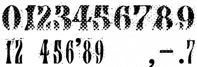 CA AfterMidnightSalePreshrunk フォント その他の文字