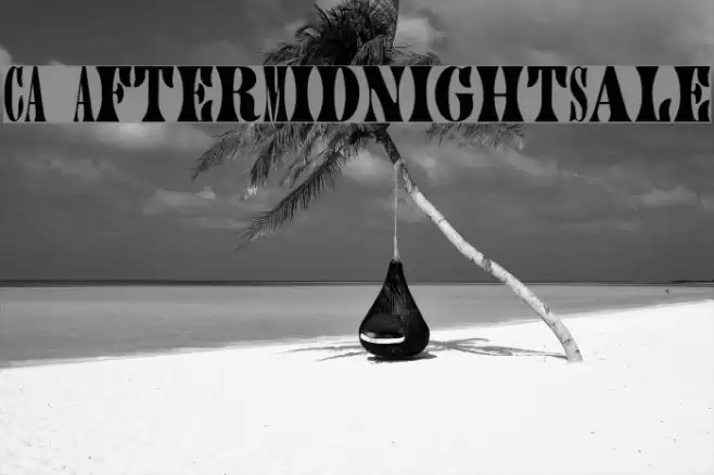 CA AfterMidnightSale 字体 examples