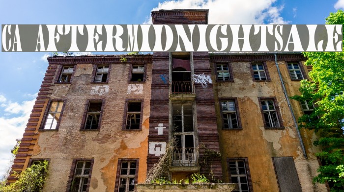 CA AfterMidnightSale Font examples