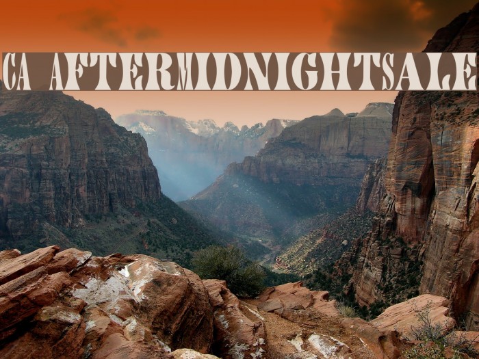 CA AfterMidnightSale Font examples