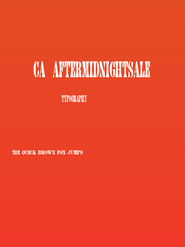 CA AfterMidnightSale Poster