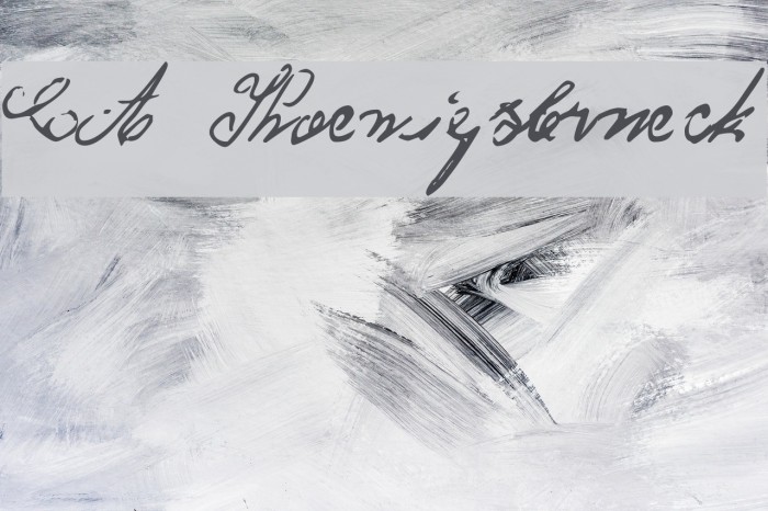 CA Koenigsbrueck Font examples