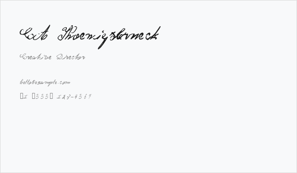 CA Koenigsbrueck Business Card