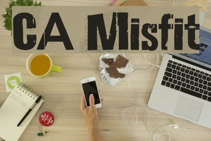 CA Misfit Font examples
