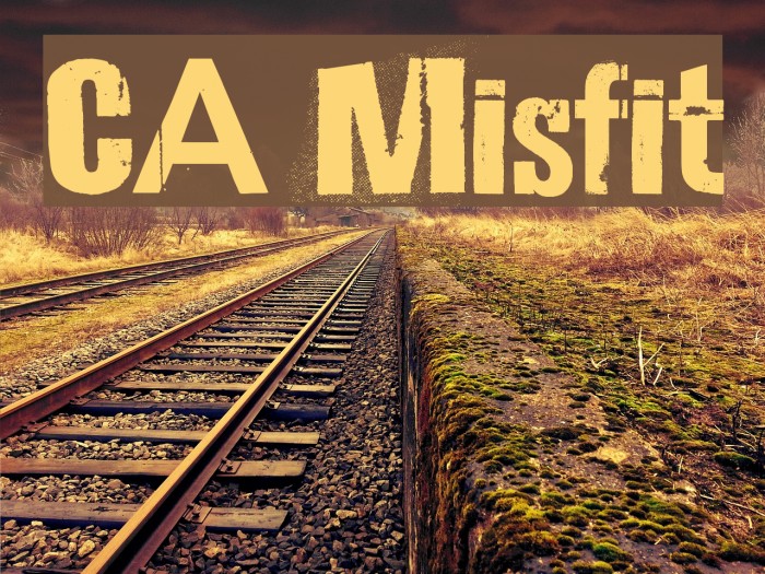CA Misfit Font examples