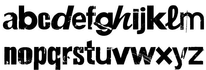 CA Misfit Font LOWERCASE