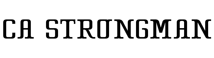 CA Strongman Font