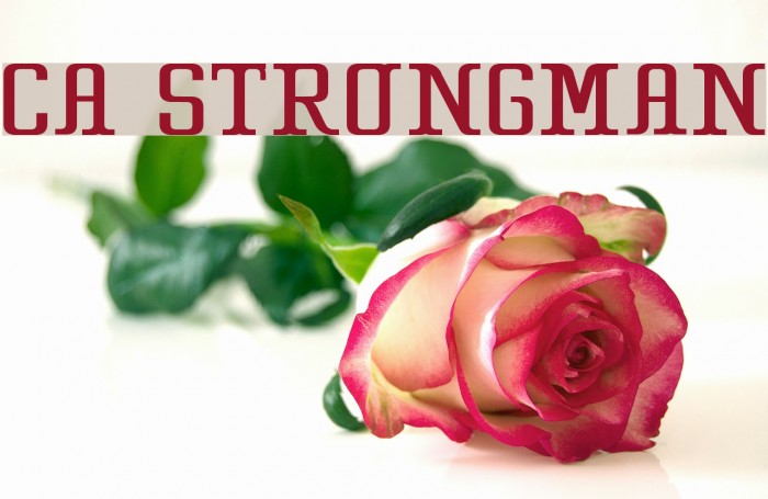 CA Strongman Font examples