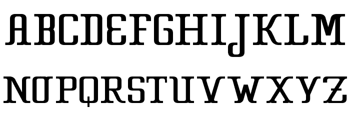 CA Strongman Font LOWERCASE