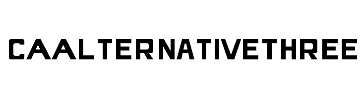 CAAlternativeThree Fonte