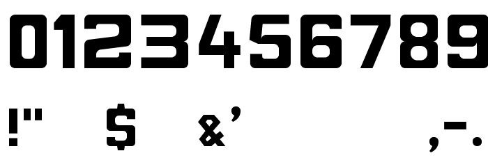 CAAlternativeThree Font OTHER CHARS