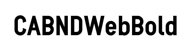 CABNDWebBold Font