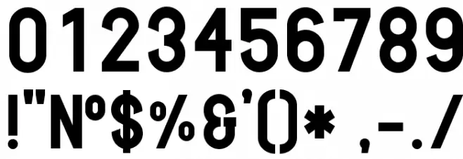 CABNDWebBold Font OTHER CHARS