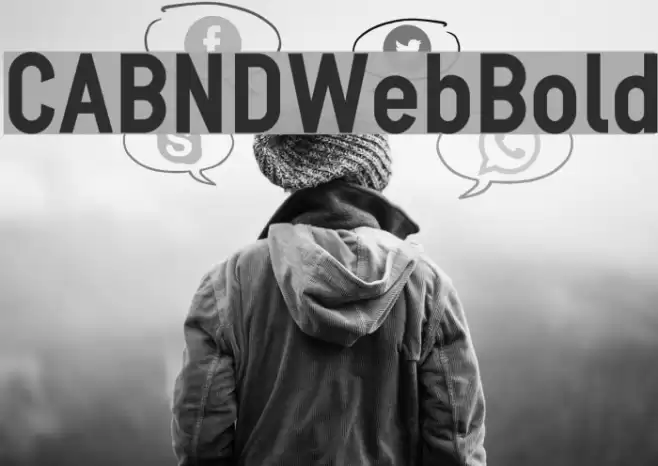 CABNDWebBold Font examples