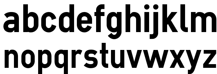 CABNDWebBold Font LOWERCASE