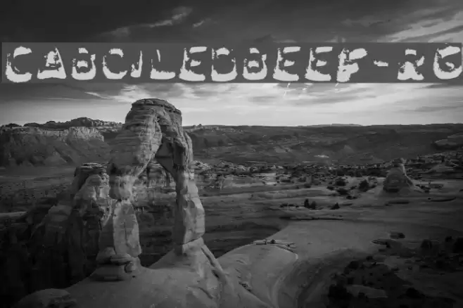 CABoiledBeef-Rg Font examples