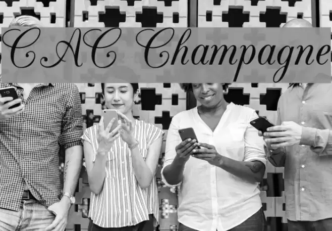 CAC Champagne Font examples