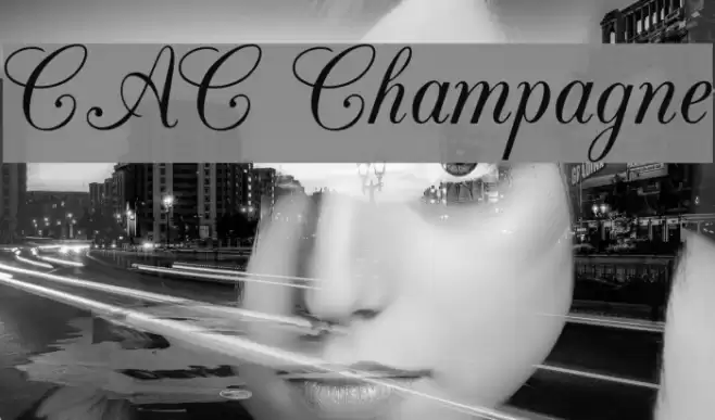 CAC Champagne Font examples