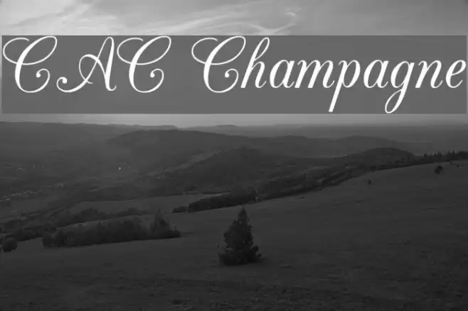 CAC Champagne Font examples