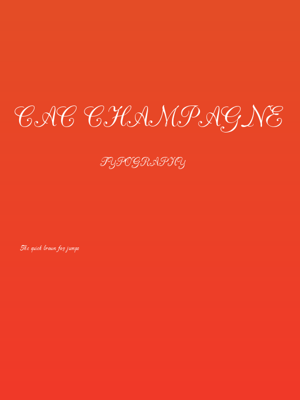 CAC Champagne Poster