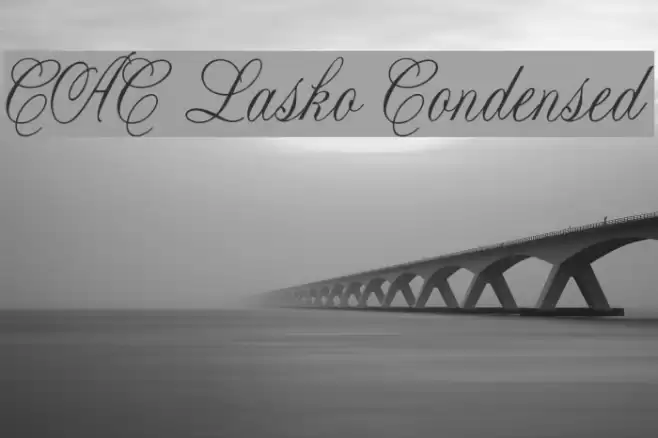 CAC Lasko Condensed Шрифта examples