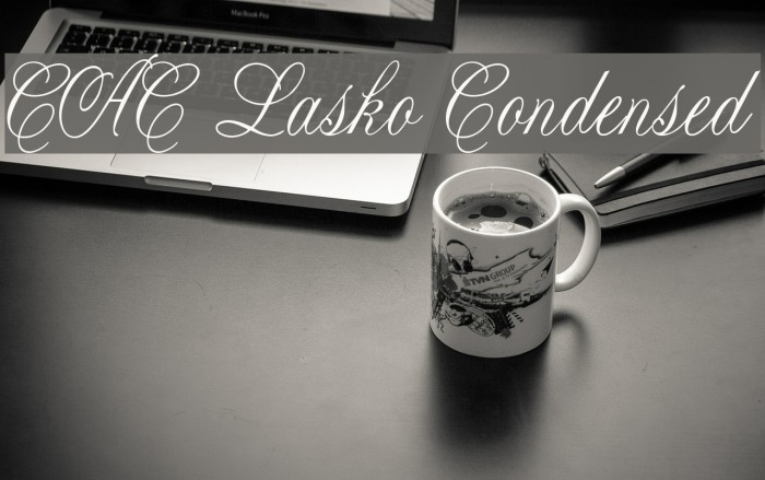 CAC Lasko Condensed Font examples