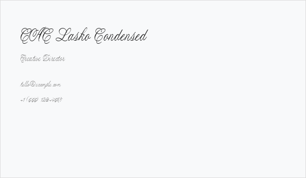 CAC Lasko Condensed Business Card