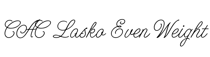 CAC Lasko Even Weight Font