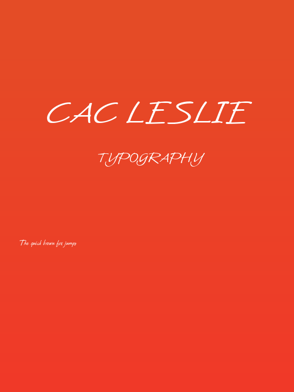CAC Leslie Poster