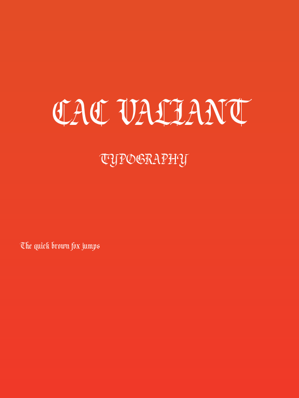 CAC Valiant Poster