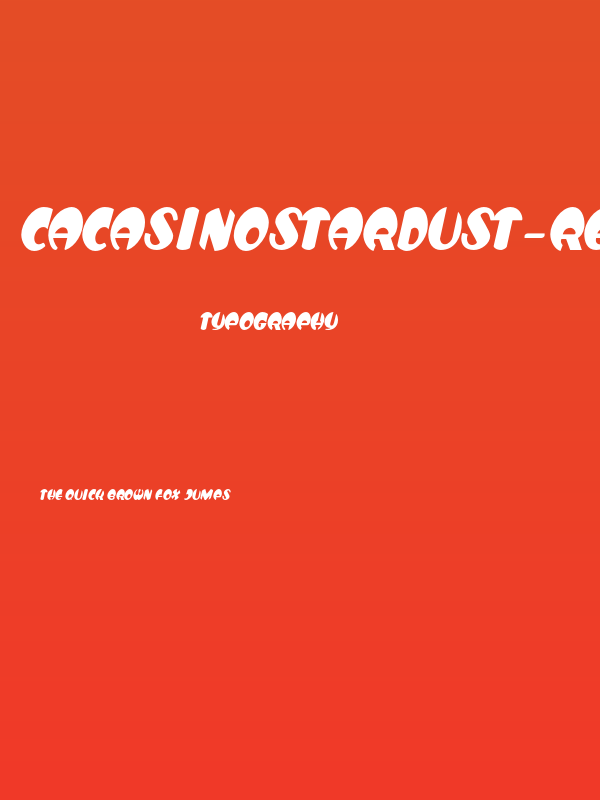 CACasinoStardust-Regular Poster
