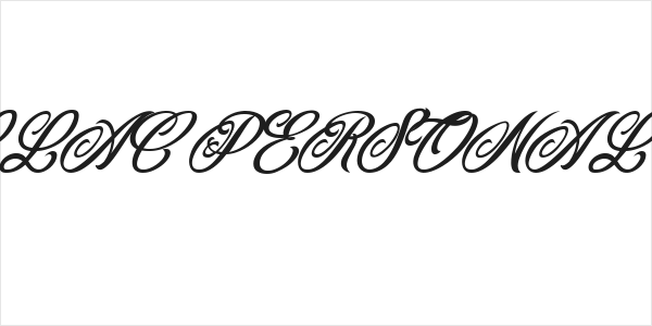 CADILLAC PERSONAL USE Italic Logo