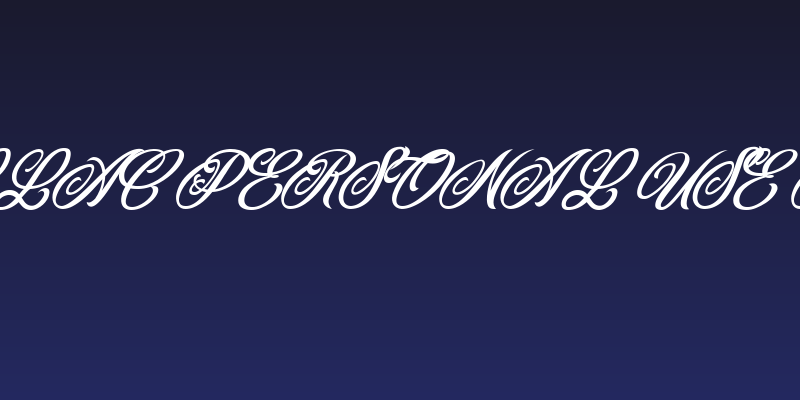 CADILLAC PERSONAL USE Italic Social Header