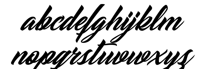 CADILLAC PERSONAL USE Italic Font LOWERCASE