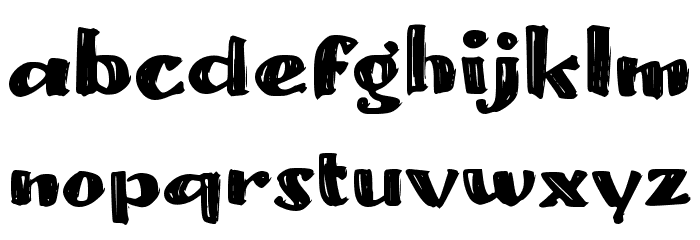 CAESAR SALAD Font LOWERCASE