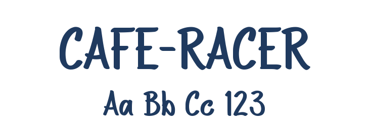 CAFE-RACER Font Preview