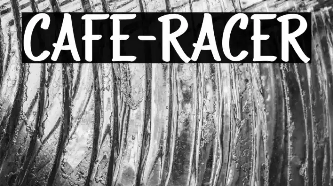 CAFE-RACER Шрифта examples