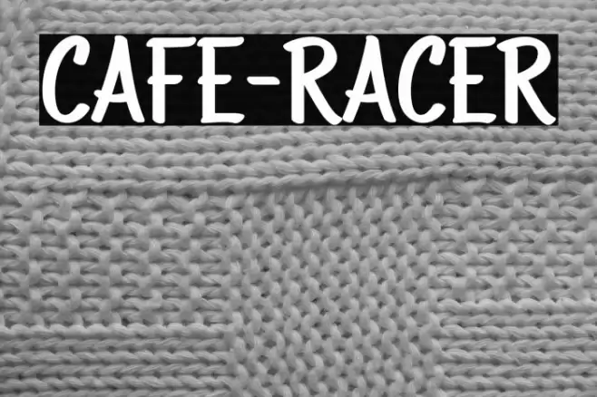 CAFE-RACER Шрифта examples