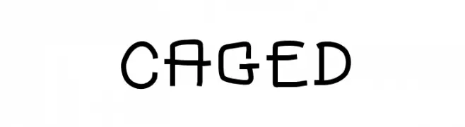 CAGED  フリーフォントのダウンロード