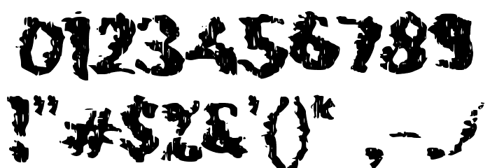 CAGER Font OTHER CHARS
