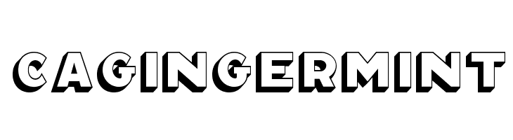 CAGingerMint  Frei Schriftart Herunterladen