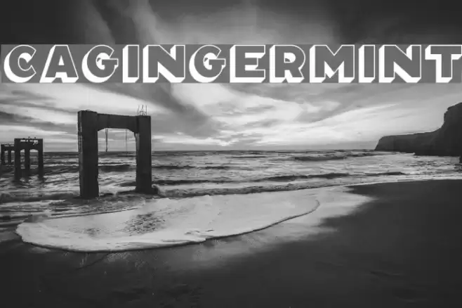 CAGingerMint Font examples