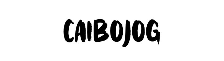 CAIBOJOG  Frei Schriftart Herunterladen